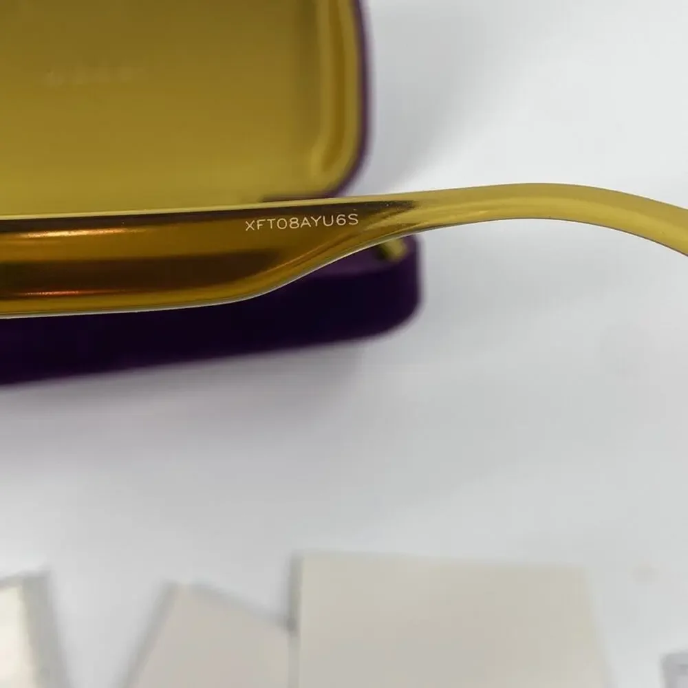 NEW! Gucci ggo714sa yellow sunglasses